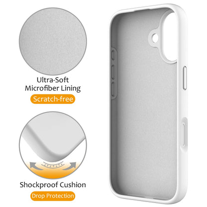 For iPhone 17 Case Compatible with MagSafe Kickstand PC + Silicone Phone Cover