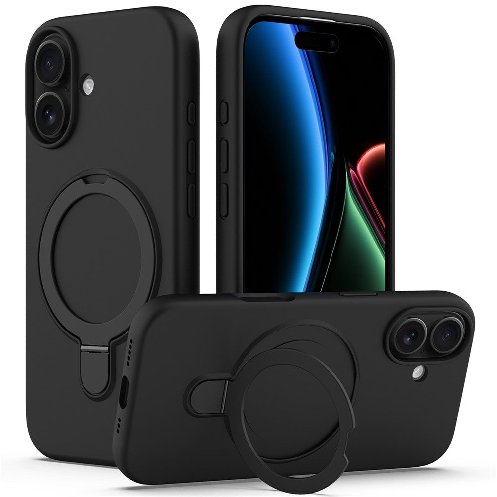 For iPhone 17 Case Compatible with MagSafe Kickstand PC + Silicone Phone Cover