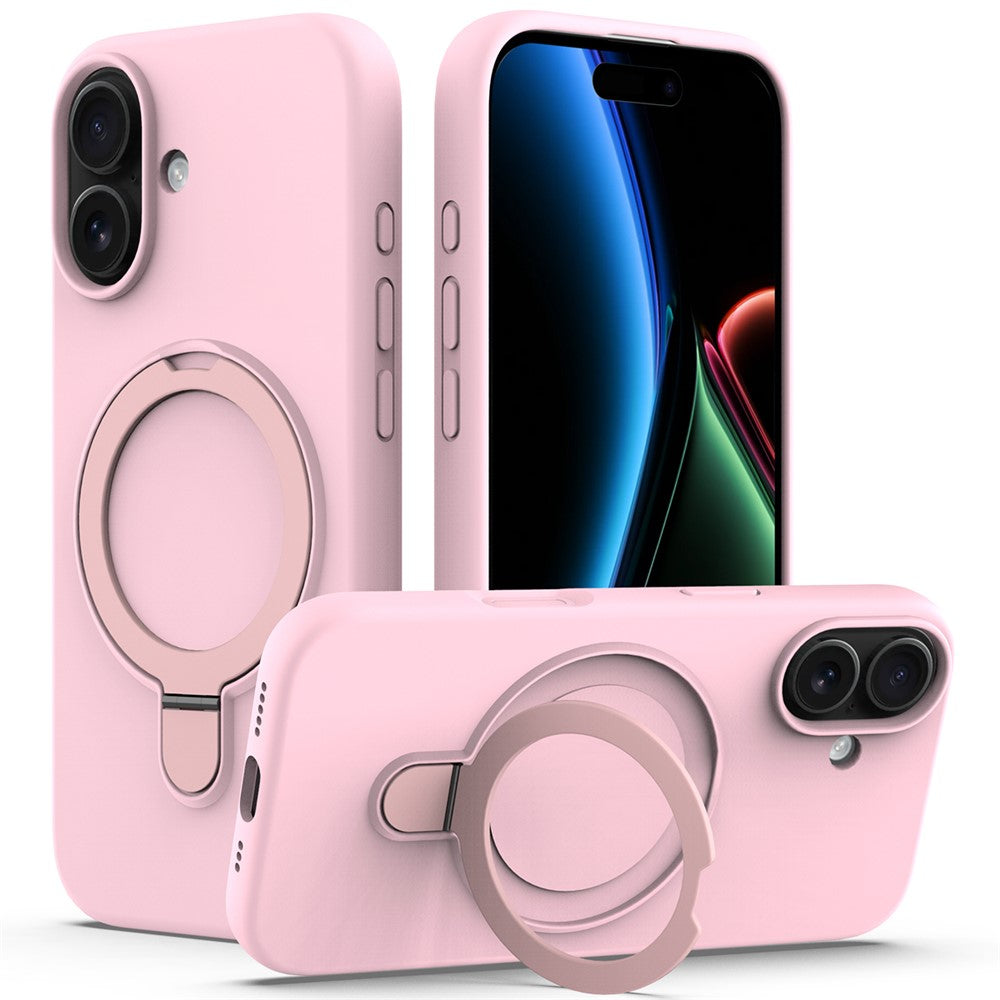 For iPhone 17 Case Compatible with MagSafe Kickstand PC + Silicone Phone Cover