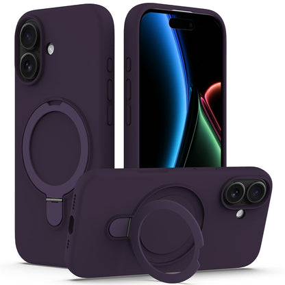 For iPhone 17 Case Compatible with MagSafe Kickstand PC + Silicone Phone Cover