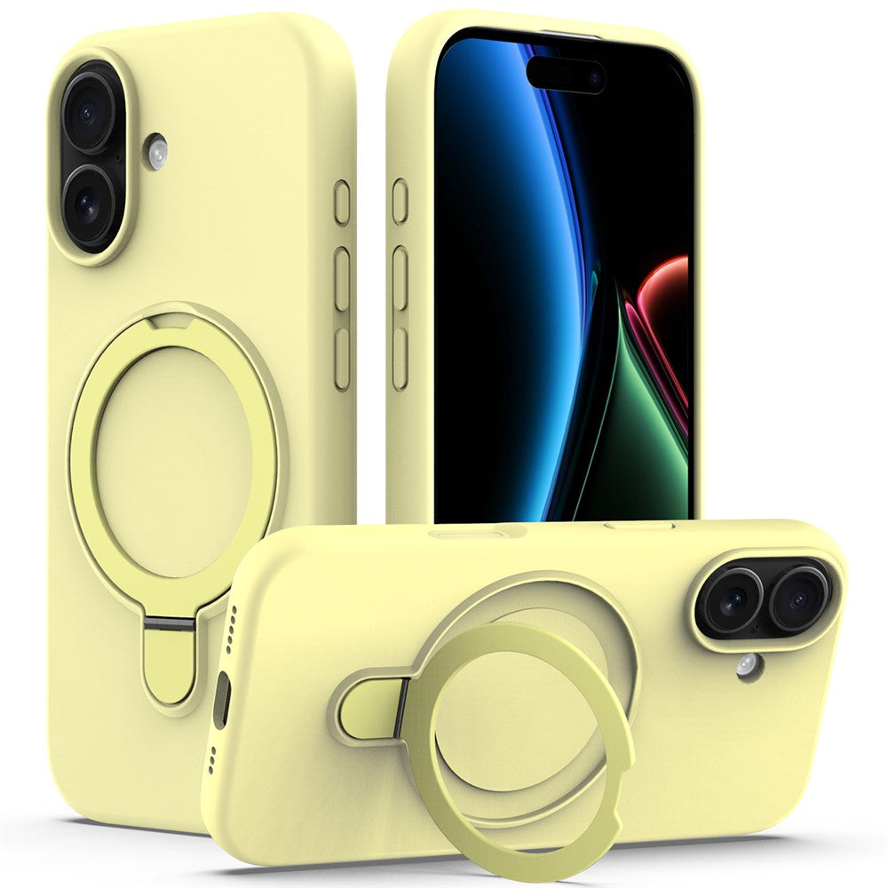 For iPhone 17 Case Compatible with MagSafe Kickstand PC + Silicone Phone Cover