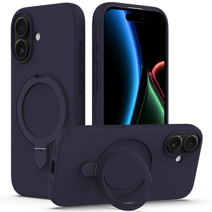 For iPhone 17 Case Compatible with MagSafe Kickstand PC + Silicone Phone Cover