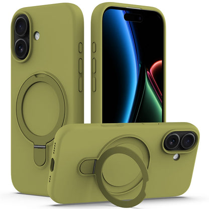For iPhone 17 Case Compatible with MagSafe Kickstand PC + Silicone Phone Cover