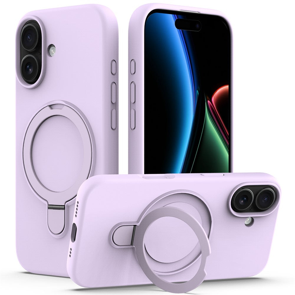 For iPhone 17 Case Compatible with MagSafe Kickstand PC + Silicone Phone Cover