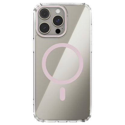 ABEEL For iPhone 15 Pro Max Case Compatible with MagSafe Anti Scratch Clear TPU PC Phone Back Cover