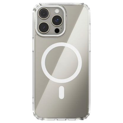 ABEEL For iPhone 15 Pro Case Compatible with MagSafe Anti Scratch Clear TPU PC Phone Back Cover