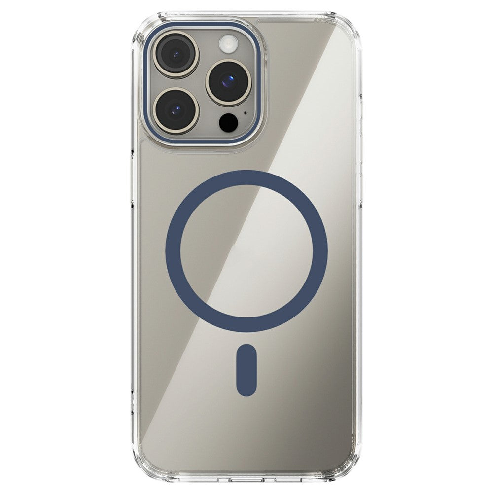ABEEL For iPhone 15 Pro Case Compatible with MagSafe Anti Scratch Clear TPU PC Phone Back Cover