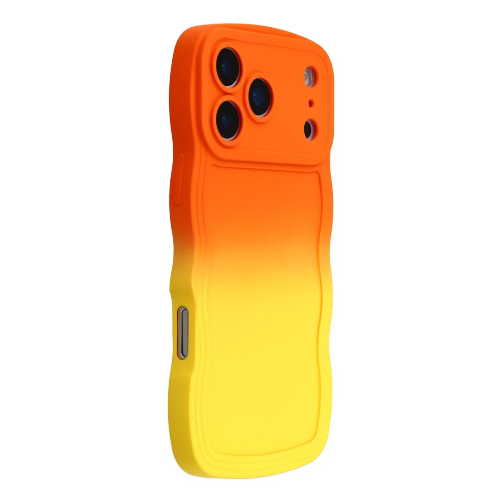 For iPhone 17 Pro Case Gradient Color Rubberized TPU Phone Cover