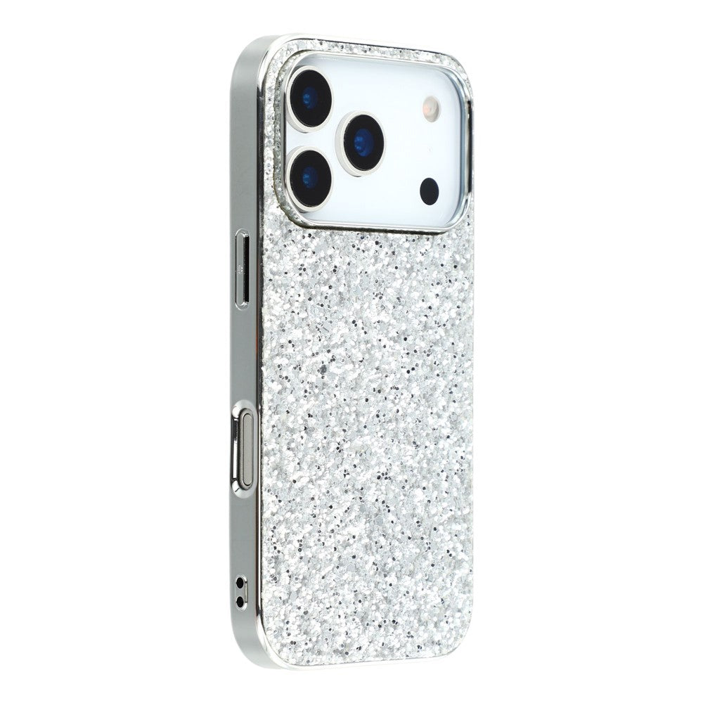 For iPhone 17 Pro Max Case TPU + PC Sparkling Glitter Phone Back Cover