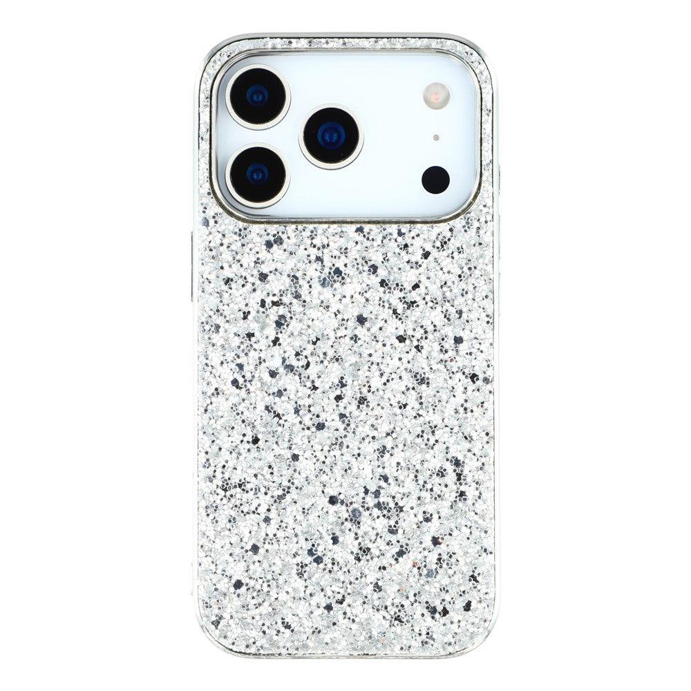 For iPhone 17 Pro Max Case TPU + PC Sparkling Glitter Phone Back Cover