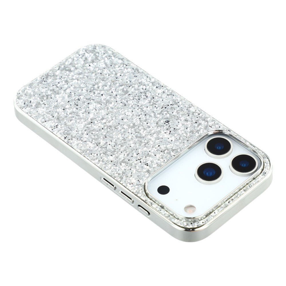 For iPhone 17 Pro Max Case TPU + PC Sparkling Glitter Phone Back Cover