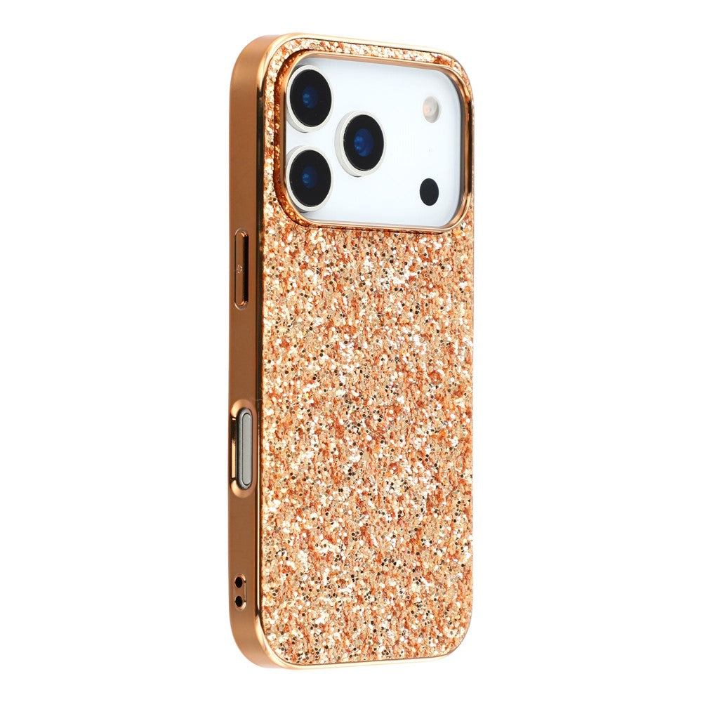For iPhone 17 Pro Max Case TPU + PC Sparkling Glitter Phone Back Cover