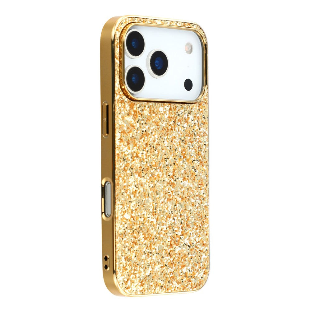 For iPhone 17 Pro Max Case TPU + PC Sparkling Glitter Phone Back Cover