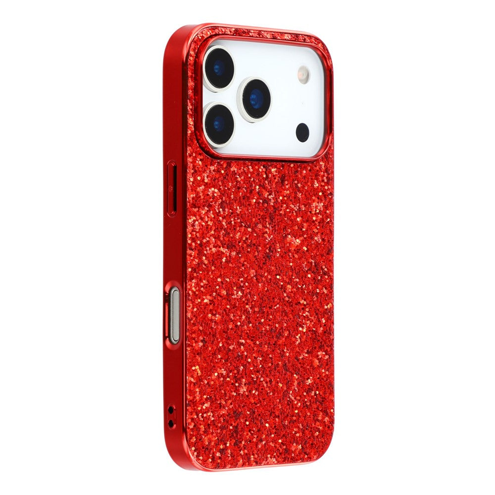 For iPhone 17 Pro Max Case TPU + PC Sparkling Glitter Phone Back Cover
