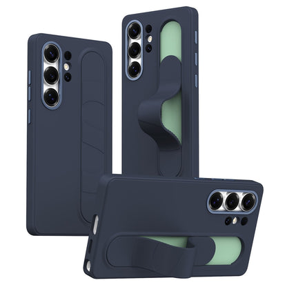 For Samsung Galaxy S25 Ultra Case Customizable Smart Key Control Wristband Kickstand PC + Silicone Phone Cover