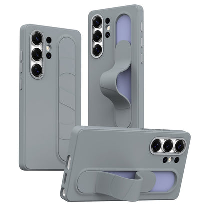 For Samsung Galaxy S25 Ultra Case Customizable Smart Key Control Wristband Kickstand PC + Silicone Phone Cover