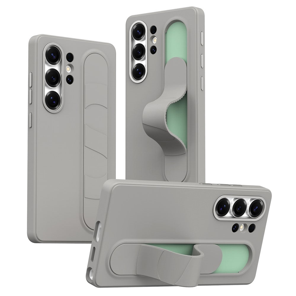 For Samsung Galaxy S25 Ultra Case Customizable Smart Key Control Wristband Kickstand PC + Silicone Phone Cover