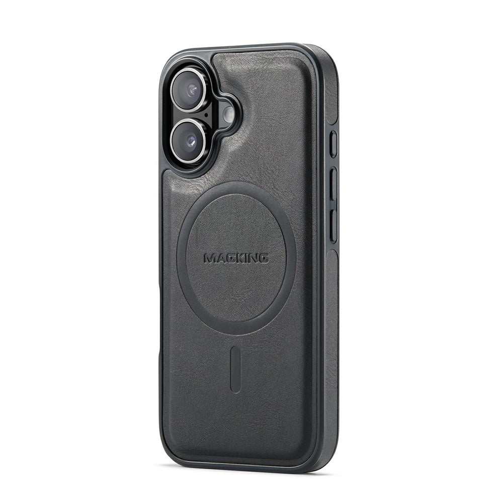 MAGKING K1 Series For iPhone 17 Magnetic Case PC + TPU + PU Leather Phone Cover