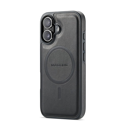 MAGKING K1 Series For iPhone 17 Magnetic Case PC + TPU + PU Leather Phone Cover