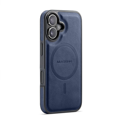 MAGKING K1 Series For iPhone 17 Magnetic Case PC + TPU + PU Leather Phone Cover