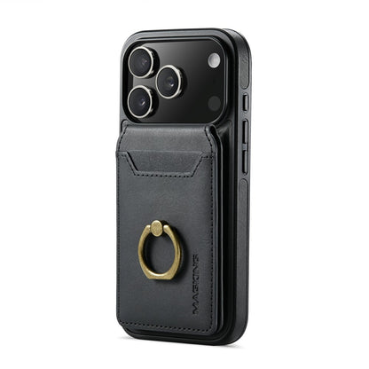 MAGKING K1 Series For 18 Pro / 17 Pro Magnetic Case PC + TPU + PU Phone Cover with Card Holder