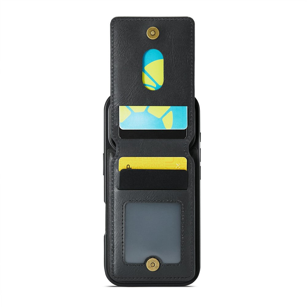 MAGKING K1 Series For 18 Pro / 17 Pro Magnetic Case PC + TPU + PU Phone Cover with Card Holder