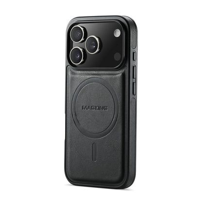 MAGKING K1 Series For iPhone 17 Pro Max Magnetic Case PC + TPU + PU Phone Cover with Card Holder