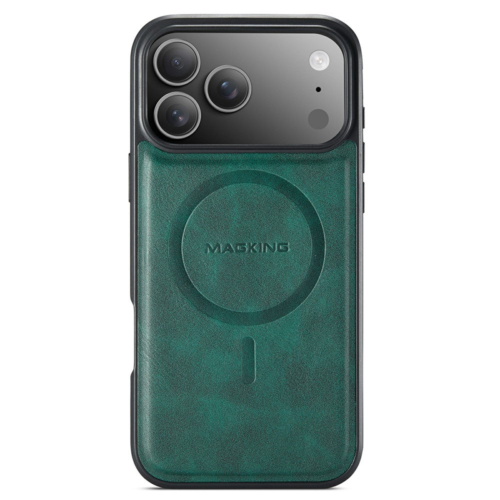 MAGKING K1 Series For iPhone 18 Pro / 17 Pro Magnetic Case PC + TPU + PU Leather Phone Cover