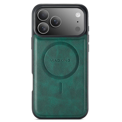 MAGKING K1 Series For iPhone 18 Pro / 17 Pro Magnetic Case PC + TPU + PU Leather Phone Cover