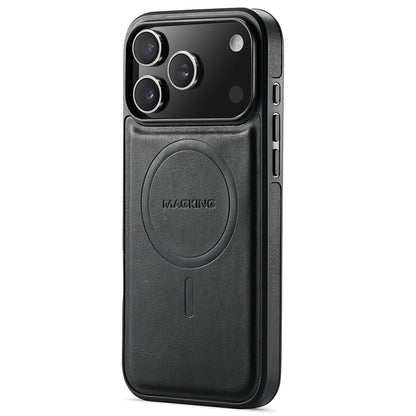 MAGKING K1 Series For iPhone 18 Pro / 17 Pro Magnetic Case PC + TPU + PU Leather Phone Cover