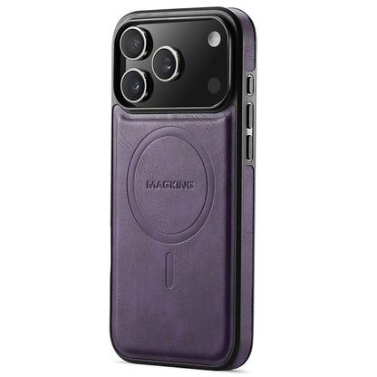 MAGKING K1 Series For iPhone 18 Pro / 17 Pro Magnetic Case PC + TPU + PU Leather Phone Cover