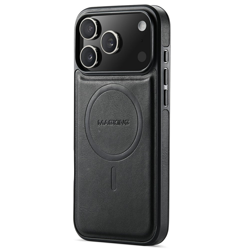 MAGKING K1 Series For iPhone 17 Pro Max Magnetic Case PC + TPU + PU Leather Phone Cover