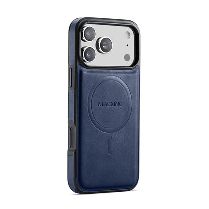 MAGKING K1 Series For iPhone 17 Pro Max Magnetic Case PC + TPU + PU Leather Phone Cover
