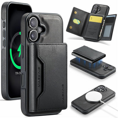 MAGKING K2 Series For iPhone 17 Case Compatible with MagSafe PC + TPU + PU Phone Cover