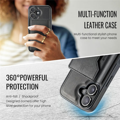 MAGKING K2 Series For iPhone 17 Case Compatible with MagSafe PC + TPU + PU Phone Cover