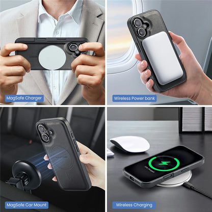 MAGKING K2 Series For iPhone 17 Case Compatible with MagSafe PC + TPU + PU Phone Cover