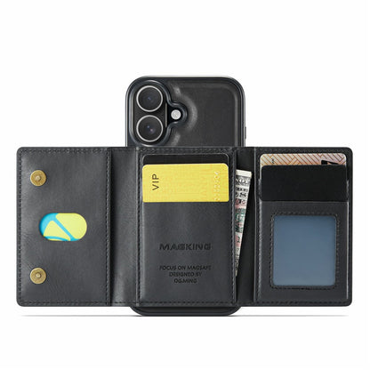 MAGKING K2 Series For iPhone 17 Case Compatible with MagSafe PC + TPU + PU Phone Cover