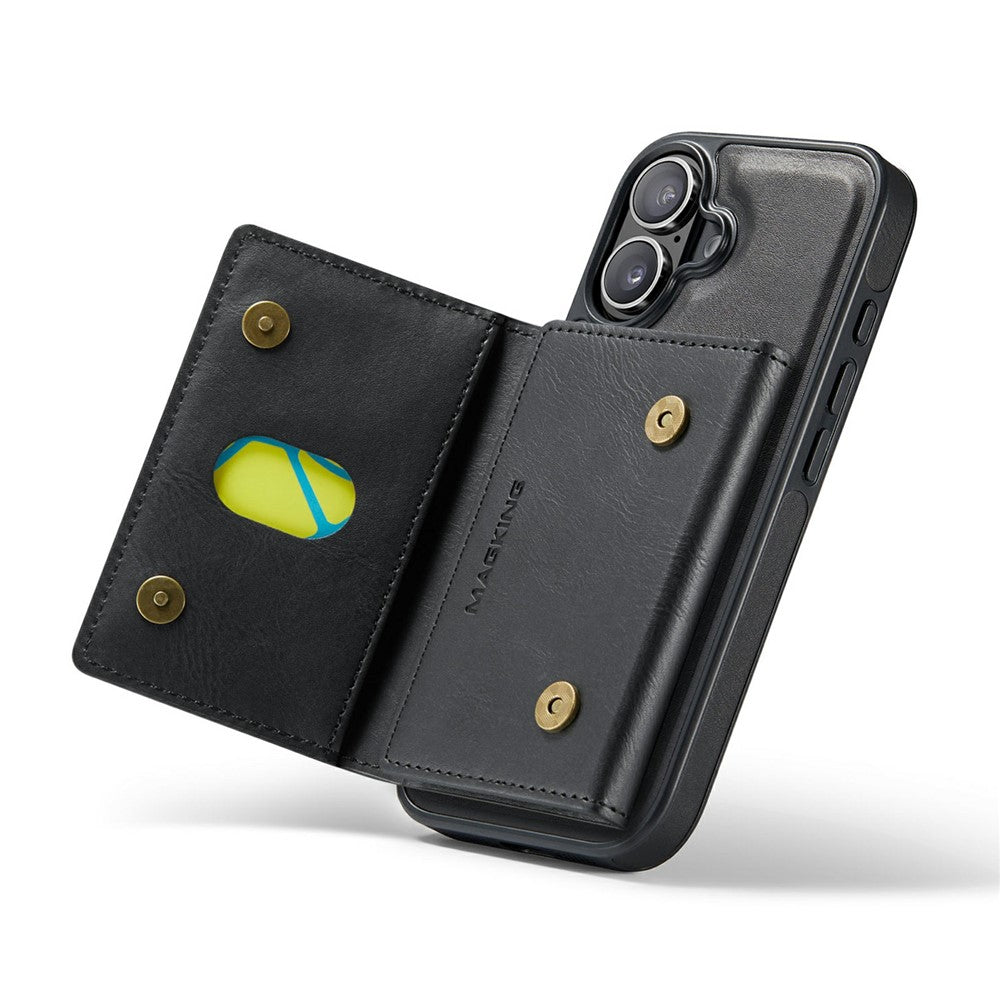 MAGKING K2 Series For iPhone 17 Case Compatible with MagSafe PC + TPU + PU Phone Cover