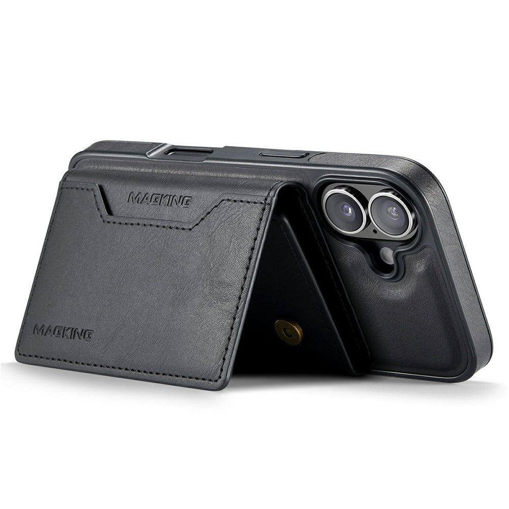 MAGKING K2 Series For iPhone 17 Case Compatible with MagSafe PC + TPU + PU Phone Cover