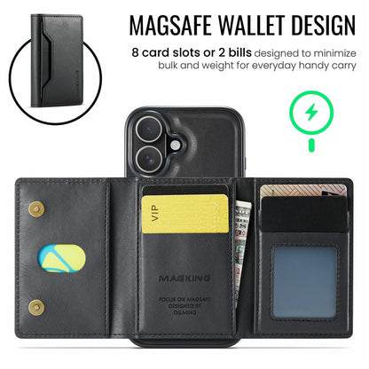 MAGKING K2 Series For iPhone 17 Case Compatible with MagSafe PC + TPU + PU Phone Cover