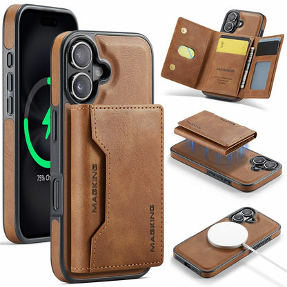 MAGKING K2 Series For iPhone 17 Case Compatible with MagSafe PC + TPU + PU Phone Cover