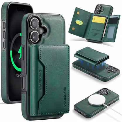 MAGKING K2 Series For iPhone 17 Case Compatible with MagSafe PC + TPU + PU Phone Cover