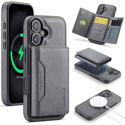 MAGKING K2 Series For iPhone 17 Case Compatible with MagSafe PC + TPU + PU Phone Cover