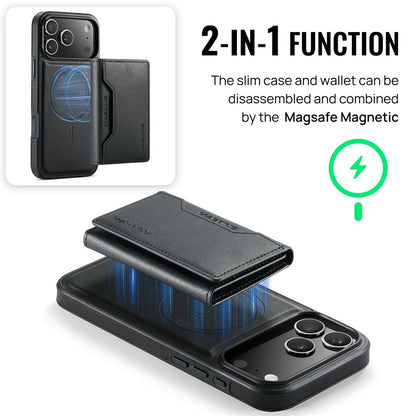 MAGKING K2 Series For iPhone 17 Pro Max Case Compatible with MagSafe PC + TPU + PU Phone Cover