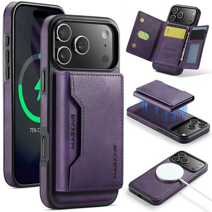 MAGKING K2 Series For iPhone 17 Pro Max Case Compatible with MagSafe PC + TPU + PU Phone Cover