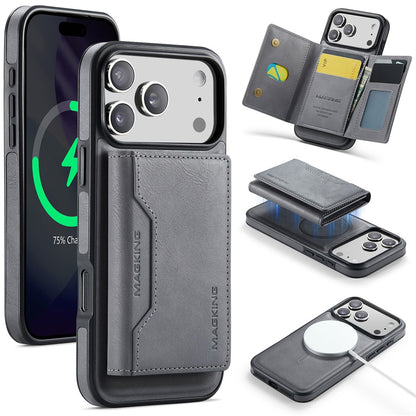 MAGKING K2 Series For iPhone 17 Pro Max Case Compatible with MagSafe PC + TPU + PU Phone Cover