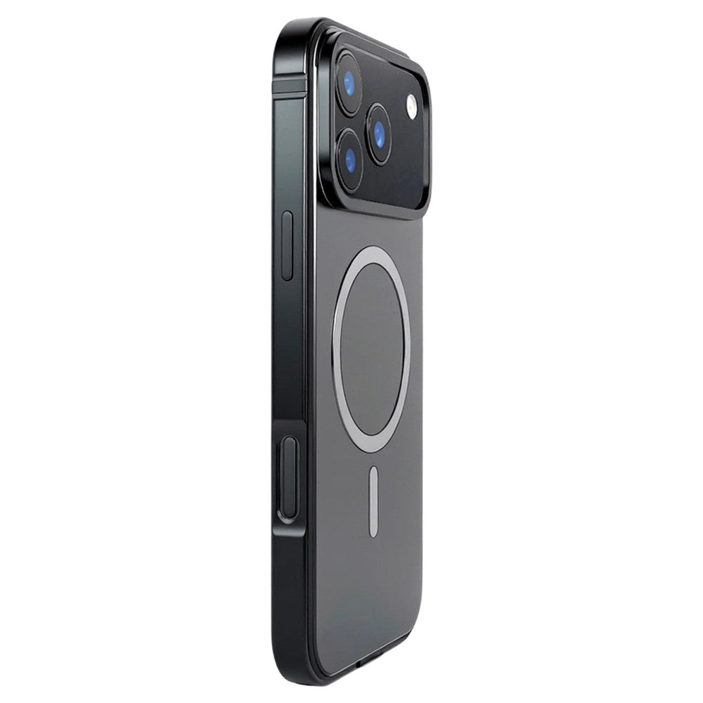 For iPhone 17 Pro Max Case Metal TPU Frame PC Back Phone Cover Compatible with MagSafe