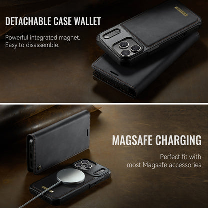 CASEME For iPhone 17 Pro Case  C49 Compatible with MagSafe RFID Blocking Detachable Wallet Leather Phone Cover