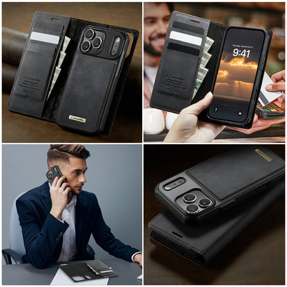 CASEME For iPhone 17 Pro Case  C49 Compatible with MagSafe RFID Blocking Detachable Wallet Leather Phone Cover
