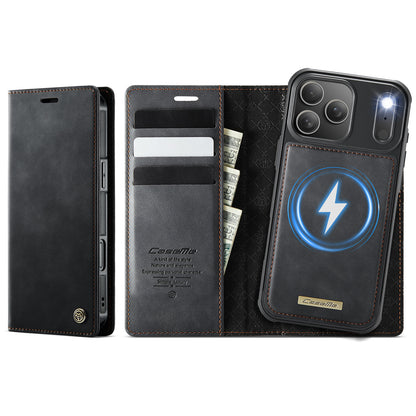 CASEME For iPhone 17 Pro Case  C49 Compatible with MagSafe RFID Blocking Detachable Wallet Leather Phone Cover